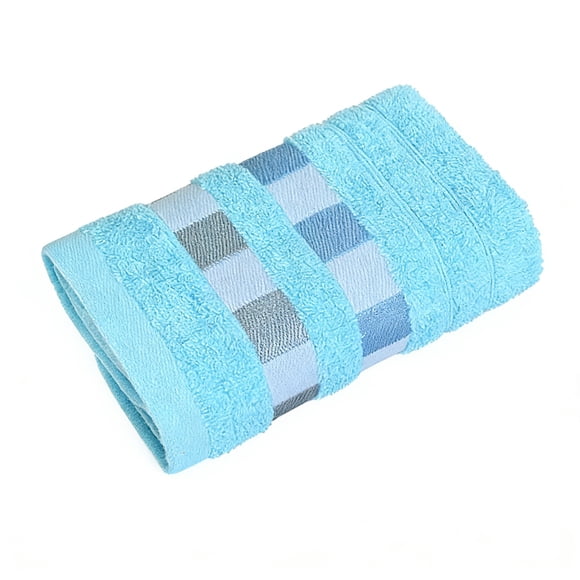 Tauxra Striped Bath Towel 13.7 x 29.5 in Soft Absorbent Hand Towel Quick Drying for Bathroom Gym Travel Pink