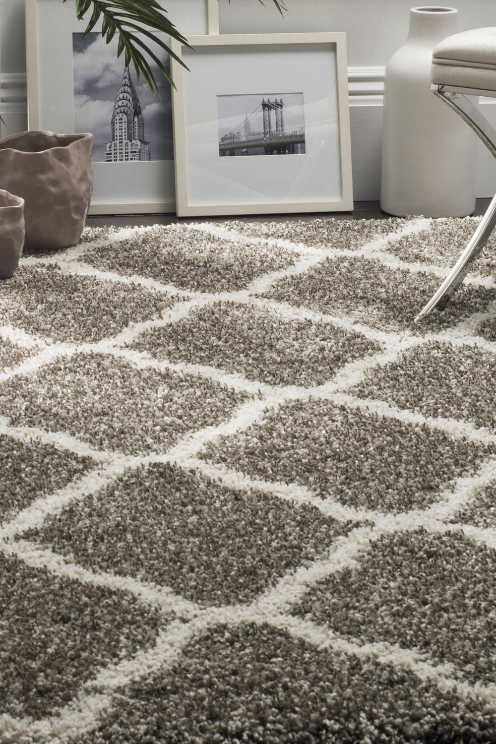 Safavieh Hudson Aline Geometric Shag Area Rug