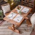 thumbnail image 2 of GFDYREE Cutwork Table Runners Flower Decor Home Garden Table Runner with Well-trimmed Edge For Picnics Indoor and Outdoor Dining Holiday Long Tables (Offwhite+Flower, 12 x 18 Inch 4PCs Sets, 2 of 7