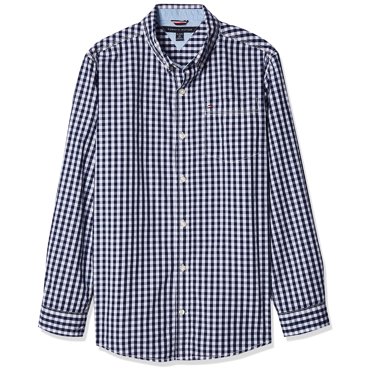 Tommy Hilfiger Chandail Baxter à Manches Longues pour Grands Garçons, Bleu Drapeau, Très Grand