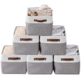 thumbnail image 1 of DECOMOMO 6-Packs Large Foldable Storage Bin W/Handles| Great For Organizing Shelf Nursery Home Closet & Office, 1 of 7