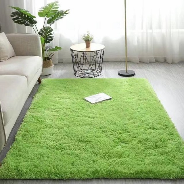Cozival Shaggy Area Rug, Microfiber Shaggy Area Rug - Non-Slip Fuzzy Floor Mat for Bedroom/Living Room, Machine Washable Soft Carpet in Grey (60X90Cm), Non-Slip Floor Mat, A