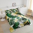 thumbnail image 4 of Erosebridal Tropical Palm Tree Bedding Twin Comforter Set, Botanical Plant Leaves Down Comforter, Reversible 2-Piece, 4 of 8