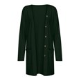 thumbnail image 4 of AherBiu Womens Cardigan Tops Long Sleeve Open Front Mid-Long Outwear with Pockets Spring Clothes, 4 of 6