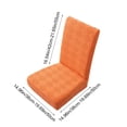 thumbnail image 3 of Apmemiss Cadeaux de Noël Liquidation Housse Élastique pour Chaise de Salle à Manger Demi-Ronde Housse de Chaise Domestique Coussin Dossier une Universelle Chaise, 3 of 6