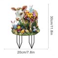 thumbnail image 2 of Nouveau Piquet de Jardin Tendance Lapin de Pâques Jardin Piquet de Jardin de Pâques Décoration de Pâques Rétro Lapin de Pâques Oeuf de Pâques Logo de Jardin Décoration de Pâques Extérieure Lapin de Pâques Oeuf de Pâques Lo de Pâques, 2 of 3
