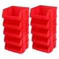thumbnail image 1 of JUNWELL Storage Bins Garage Tool Stackable Organizer Containers Plastic Box Rack Stacking Small Parts Hanging Pegboard Workshop, 1 of 7