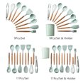 thumbnail image 3 of 11PCS Cooking Utensils Kitchen Utensil Set Silicone Kitchenware Set Wooden Handle&nbsp;Cookware Set Chef Nonstick Cookware Kitchen Gadgets, 3 of 8