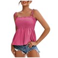 thumbnail image 1 of Birdeem T-Shirt à Bretelles pour Femmes, Sans Manches, Design Plissé, Mode Aguichant, Tops d'Été, 1 of 6