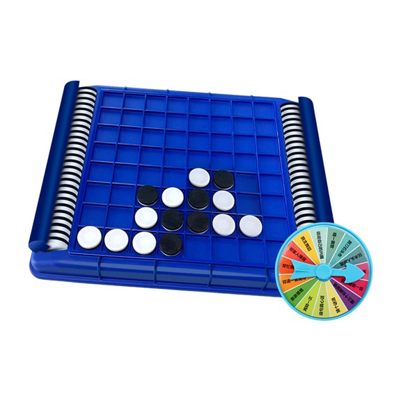 serony Reversi Jeu de Société Stratégique Casse-Tête pour Voyage Maison pour Adolescents Famille Cadeau avec Disque de Pénalité 27x22.5x2.3cm