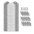 thumbnail image 3 of Birdeem Stainless Steel Multifunctional Corner Three Sided Fixed Corner Brace Cabinet Trapezoidal Hanging Angle Hanging Layer Board Support Furniture Connecto, 3 of 5