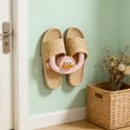thumbnail image 4 of JZCHUNTOY Bathroom Slipper Rack Holder 1 Piece, Self Adhesive No Drilling Wall Mounted Organizer, Waterproof Rust Resistant Storage Shelf, Space Saving Hanger for Bathroom, Shower, Kitchen and Door, 4 of 6