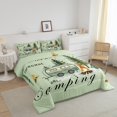 thumbnail image 3 of Erosebridal Camper Bedding Toddler Comforter Set, Cartoon RV Car Down Comforter, Happy Camping Decor, Reversible 2-Piece, 3 of 7