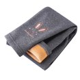 thumbnail image 3 of Kcodviy Children's Fleece Lined Winter 2T Girl Clothes Pants Cozy Embroidered Rabbit Girls Sweatpants Size 12 Design Joggers, 3 of 3