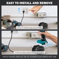 thumbnail image 2 of 110V to 18V DC Converter Compatible with Bosch 18V Cordless Tool,Power Source Option for Bosch MultiVolt Tools,500W Max Power with 1.8M Cable, 2 of 4
