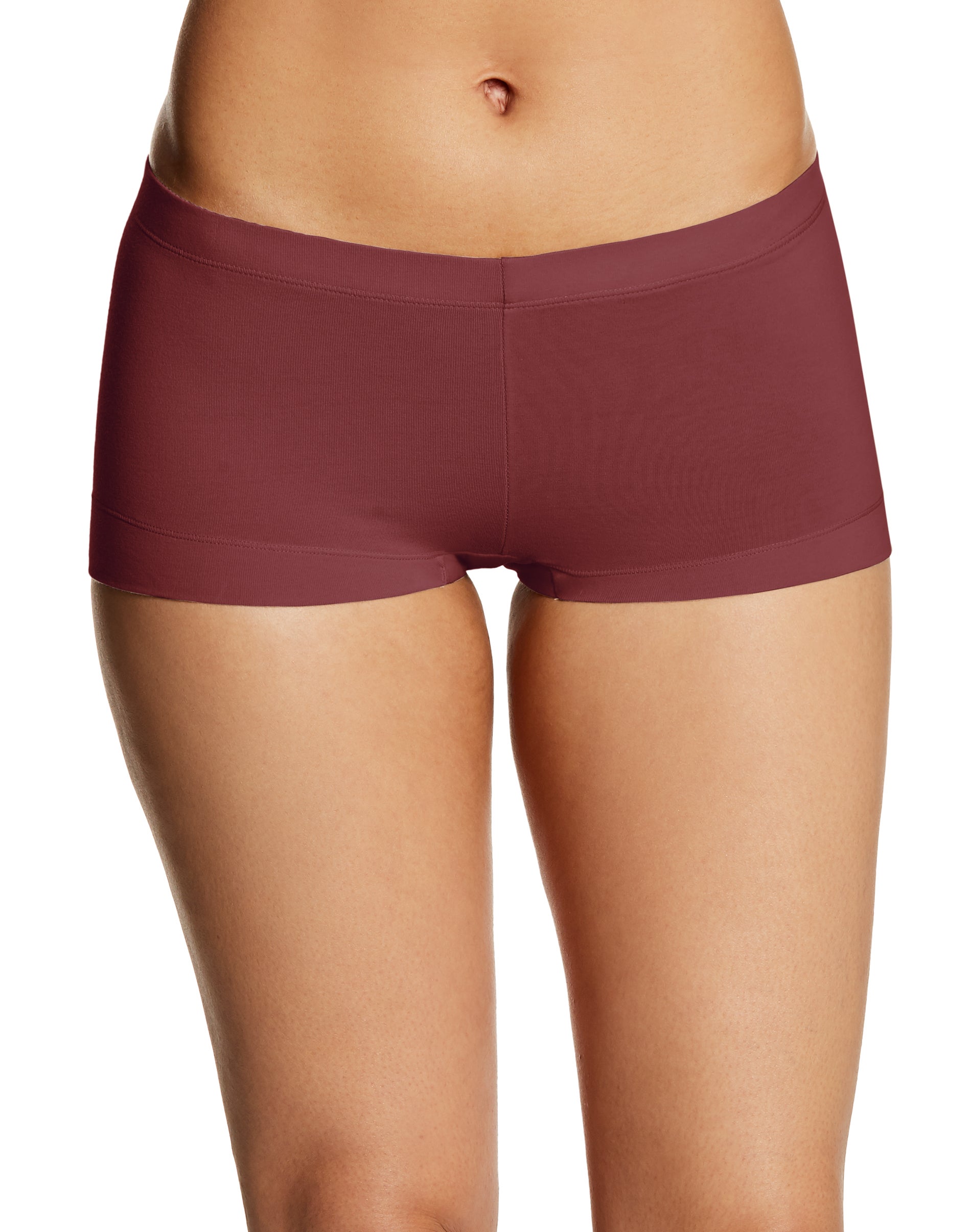 Maidenform Womens Dream Tailored Cotton Boyshort, 8, Embark Plum