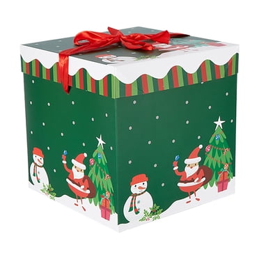 HBBKVI Christmas Decoration Gift Box Set for Holiday Packaging, Tree Gift Bags, and Window Scene Display in Various Sizes