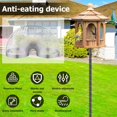 thumbnail image 2 of 18 inch Wrap Around Squirrel Baffle Proof Baffles Durable Plastic Bird Feeder Guard with Hook black hook style(PVC), 2 of 9