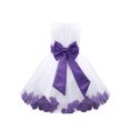 thumbnail image 3 of Oyolan Robe de Demoiselle d'Honneur pour Bébé Fille Robe de Fête Formelle de Mariage Robe de Baptême en Tulle Princesse Concours Violet 12, 3 of 5