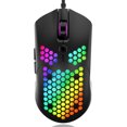 thumbnail image 1 of Freedo RGB Lightweight Gaming Mouse Optical Sensor with Lightweight Honeycomb Shell Ultralight Ultraweave Cable BLACK, 1 of 8