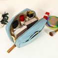 thumbnail image 4 of Unique Bargains Trousse Cosmétique Grande Capacité Trousse de Maquillage Portable Trousse de Rangement pour Femmes pour Rouges à Lèvres Bleu, 4 of 7