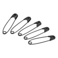 thumbnail image 1 of Uxcell Épingles de Sûreté 1,06 Po Nickel Plaqué Petites Épingles à Coudre Noires 100 Pcs, 1 of 5