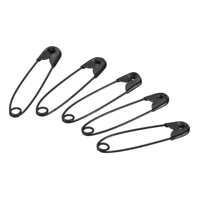 Uxcell Épingles de Sûreté 1,06 Po Nickel Plaqué Petites Épingles à Coudre Noires 100 Pcs