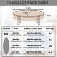 thumbnail image 4 of Oval Tablecloth 60x84in for Oval Table Waterproof Table Cloths for Dining Room Indoor Outdoor Table Cloth, 4 of 5
