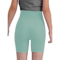 thumbnail image 2 of Doomiva Girls Athletic Swim Shorts Solid Color Shorts Sport Cheer Workout Running Dusty Green 120, 2 of 5