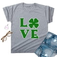 thumbnail image 4 of TopLLC St. Patrick's Day Patricks Day Chemises pour Femmes Hauts de Sarrau St Patricks Day Mode pour Dames St. Imprimé Manches Courtes Col Rond Chemise Femme Décontractée Ample, 4 of 4