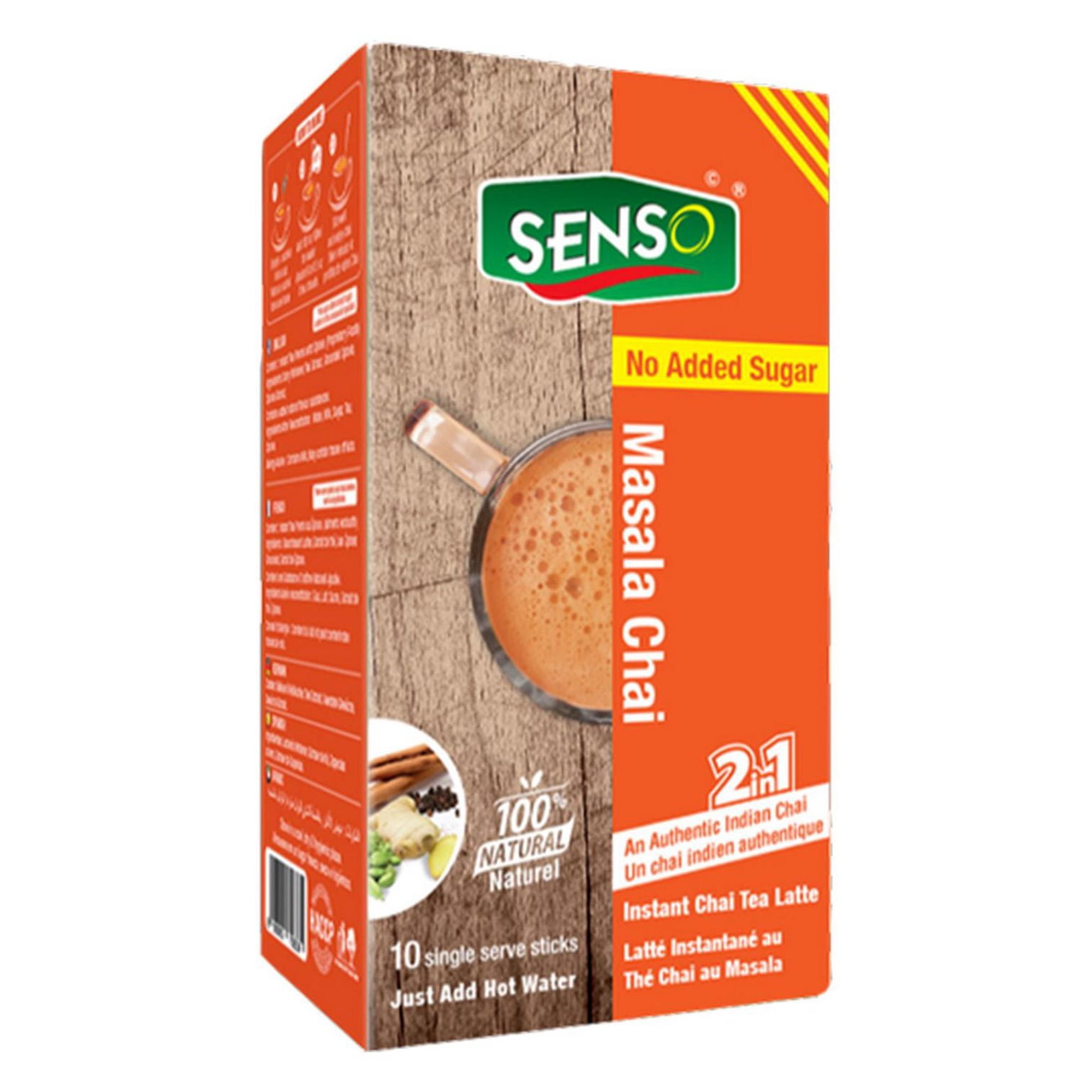 Senso Unsweetened Masala Chai Instant Tea Premix Regular