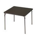 thumbnail image 1 of MECO Sudden Comfort 34 x 34 Inch Square Metal Folding Dining Card Table, Black, 1 of 8