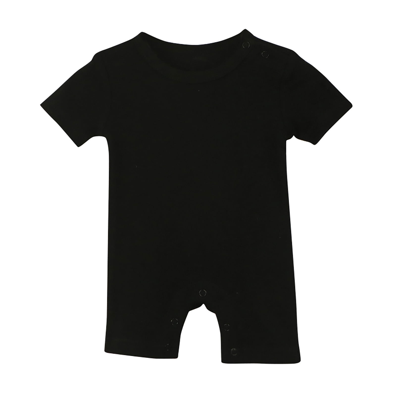 Rbaofujie Newborn Short Sleeve Romper Solid Jumpsuit Cotton Infant Clothes Baby Girl Boy One-Piece Outfit