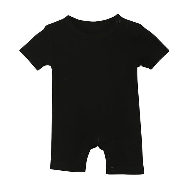 Baby Rompers Short Sleeve with Snap Closure Infant Clothes