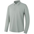 thumbnail image 2 of RXIRUCGD Chemise à Manches Longues Décontractée Ample à Rayures pour Homme à Col à Revers avec Boutons, Gris, Taille : 4TG, 2 of 8