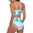 thumbnail image 3 of Split Bikini, Polyester Elastic Bikini Bathing Suit  For Beach, 3 of 5