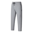 thumbnail image 1 of WRKEKC Casual Pants for Men Casual Pocket Quick Dry Solid Color Elastic Waist Drawstring Pants for Quick Dry Comfort, 1 of 3