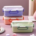 thumbnail image 5 of asddcavvf Lunch With Compartment Lunch Microwave Sealed Kids School Lunch Plate Kitchen Food Storage Container Washer Net Bags for Baby, 5 of 5