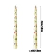 thumbnail image 3 of Floral Printed Long Taper Candles for Romantic Wedding, Unscented Candlelight Dinner Decor, Table Setting Accessories (2-Pack), 3 of 6