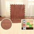 thumbnail image 2 of Home Floor Mat Carpet Blanket Exercise Gym Bathroom EVA Kid Crawling Mat Rug Kid Play Crawling Wood Pattern Foam Carpet, 2 of 8