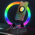 thumbnail image 3 of Maytalsory Support de Cellulaire avec Haut-Parleur Bluetooth Portable pour Votre Appareil, et Support de Téléphone Mobile Polyvalent Réglable Compact, 3 of 6
