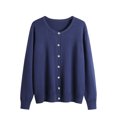 thumbnail image 1 of Cameland Cardigan Veste Chandail Uni à Col Rond pour Femmes Chandail à Col Rond, 1 of 9
