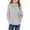 Grey, variant on Milgrthf Girls Fuzzy Fleece Pullover Sweatshirt Casual Sherpa Winter Basic Tops Warm Outwear Coat with Pockets 4-12 Years Light Blue 120