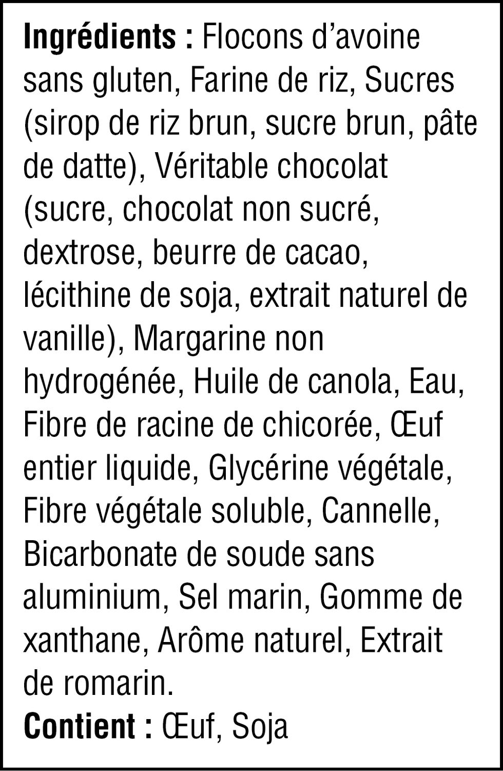 Wholesome Bites™ aux pépites de chocolat Treasure Mills