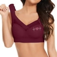 thumbnail image 1 of fheaev Seamless Mesh Lace Bras for Women No Underwire Wireless Bras with Support And Lift Full Coverage Deep V Bralettes Everyday Bra, 1 of 8
