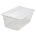 thumbnail image 2 of Life Story 6 Quart Rectangular Clear Plastic Lidded Storage Shoe Box, 4 Pack, 2 of 9
