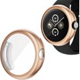 thumbnail image 1 of KOMI Compatible with Google Pixel Watch 2/Pixel Watch Screen Protector Case Frosted Matte Soft TPU Cover Full Protective Case Built-in HD Screen Film Accessories(Rose Gold,Pixel Watch1/2), 1 of 5