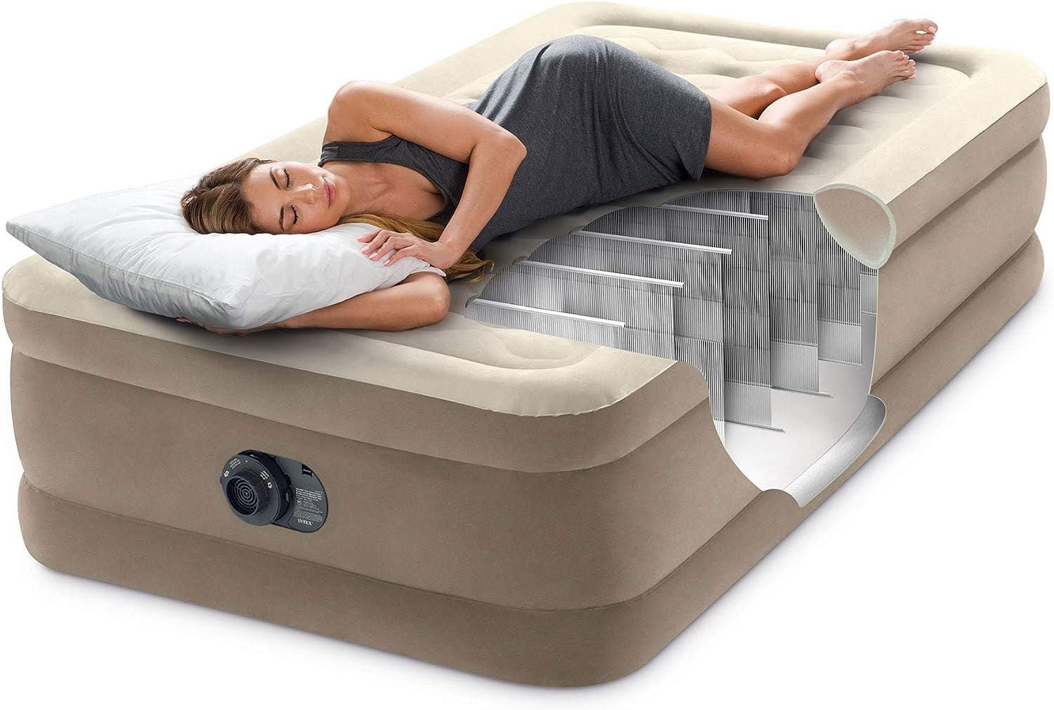 Matelas pneumatique double ultra moelleux Dura-Beam® Deluxe avec pompe électrique intégrée