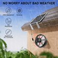 thumbnail image 2 of 1pc 17W Solar Ceiling Exhaust Fan - 8/10/12 Inch Ventilation Fan for Kitchen, Bathroom,, 2 of 5
