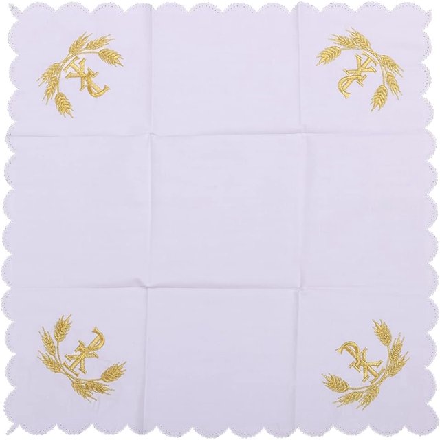 BLESSUME Calice Carré pour Autel d'Église, Corsaire, Tissu d'Autel, L, Grand